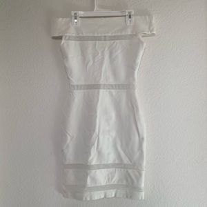*USED french connection white mesh dress size 2